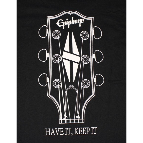 Gibson Epiphone 150th Anniversary Graphic T-Shirt (Medium) Black Cotton Licensed - Picture 2 of 7
